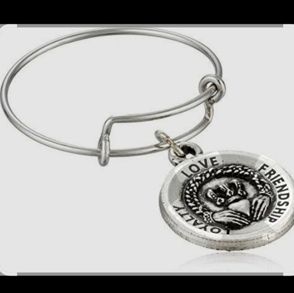 Alex and Ani Claddagh Charm Ring - Picture 1 of 4